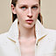 Embroidered short vest with leather detail, View: Worn, worn, view 6 of 7
