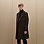 Emile Croise 가죽 디테일 캐시미어 코트, 보기: 이미지: 제품 착용 이미지, worn, 5개 중 9번째 보기