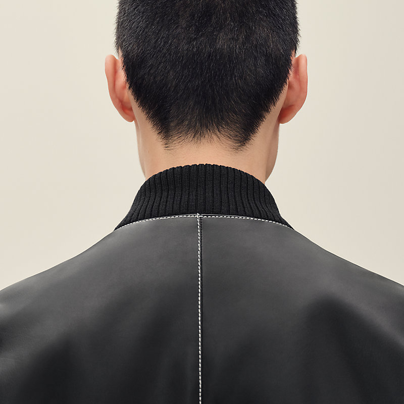 "Empreinte" rib-trim jacket