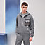 View: Worn, "Empreintes sellier cuir" zipped hooded sweater