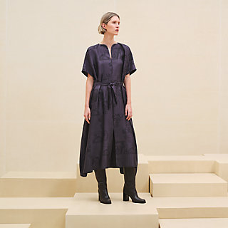 スカーフを纏うようHermesEn Desordre Finesseカフタンドレス En Desordre Finesse