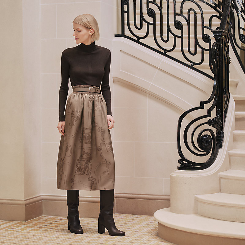 【華やかデザイン♪】HERMES En Desordre Finesse ロングドレス HERMES 新作 En Desordre Finesse柄 ロングドレス