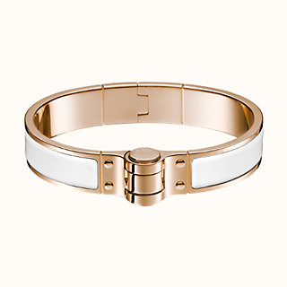 hermes hinged enamel bracelet