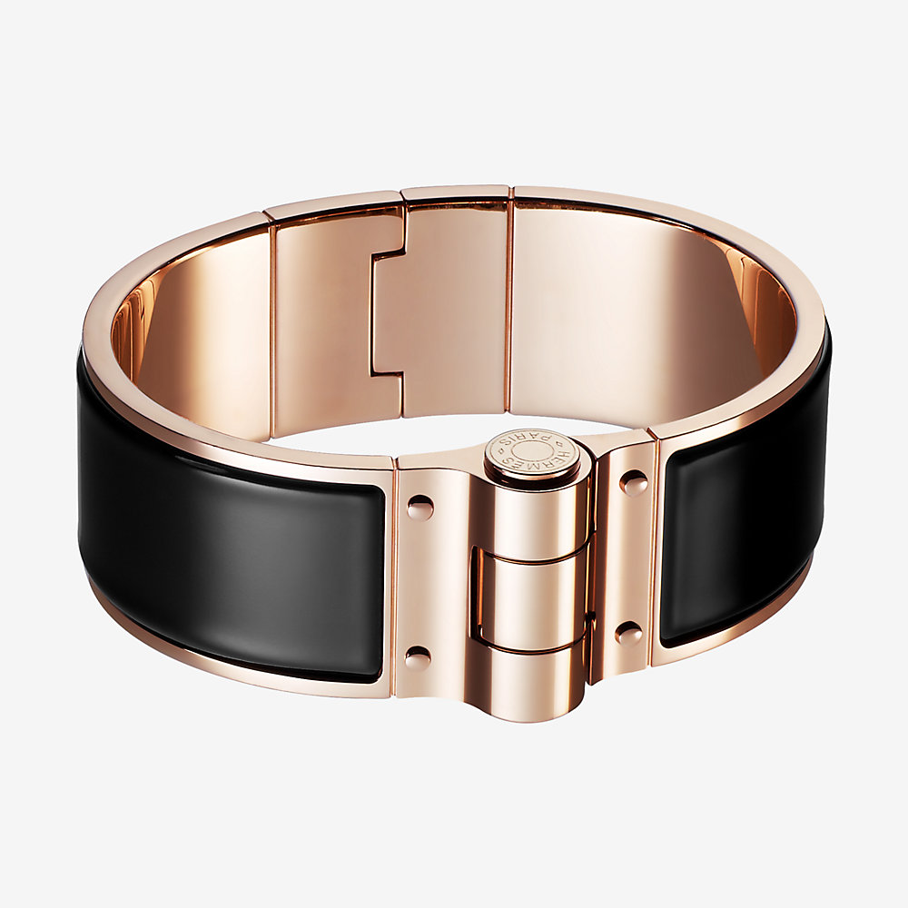 Enamel hinged bracelet | Hermès Hong 