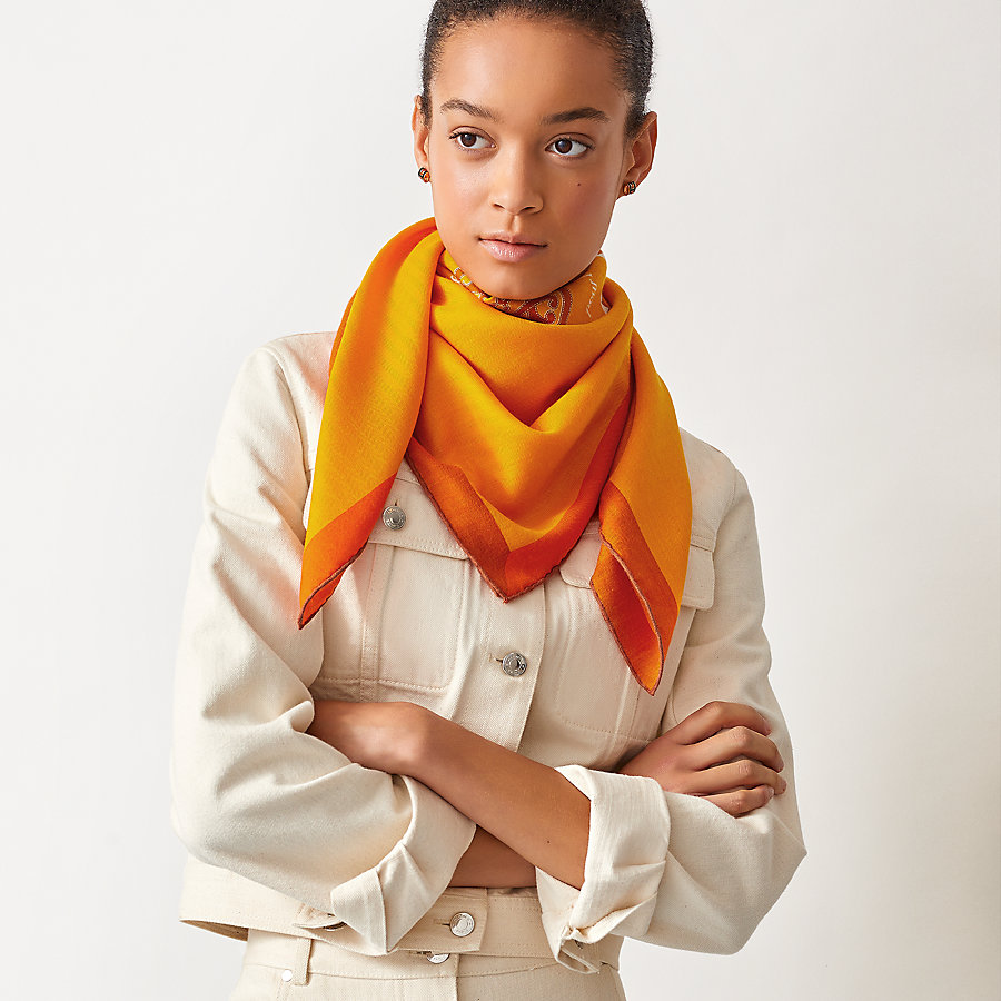 Encadre Blason scarf 90 | Hermès UAE 