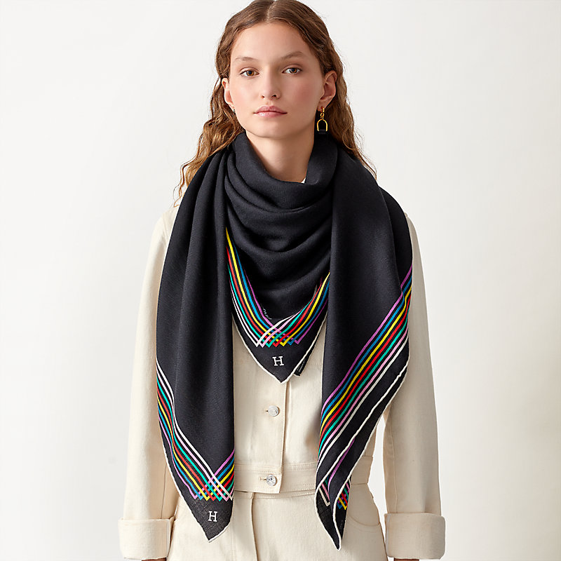 hermes wool shawl