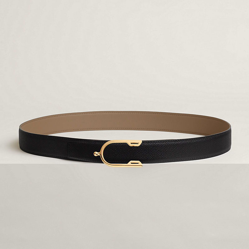 Eperon belt buckle & Reversible leather strap 32 mm | Hermès USA
