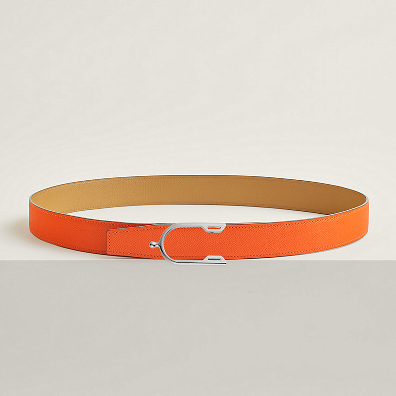 Eperon belt buckle & Reversible leather strap 32 mm