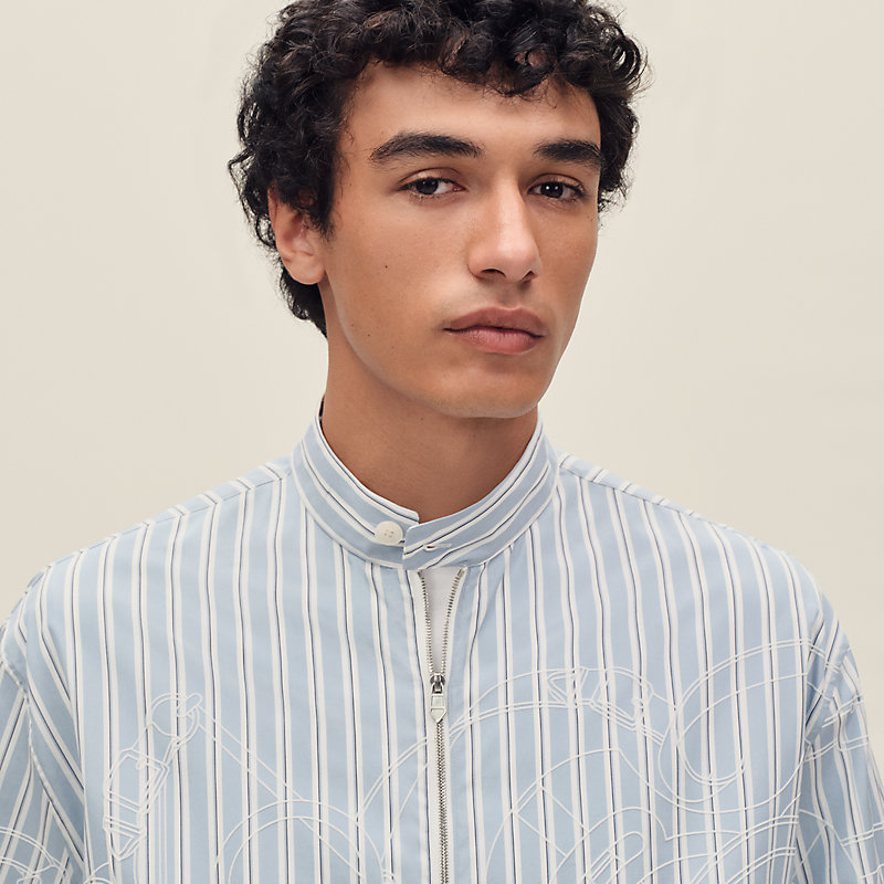 "Eperon d'Or 3D Ray" zipped jacket