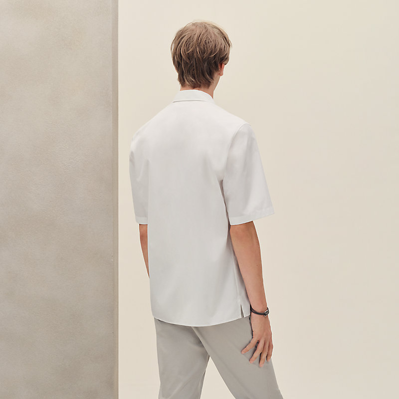 "Eperon d'Or 3D" short-sleeve straight cut shirt