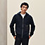 "Eperon d'Or en Perspective" zipped hooded sweater, View: Worn, worn, view 2 of 5