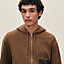 "Eperon d'Or en Perspective" zipped hooded sweater, View: Worn, worn, view 4 of 5