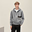"Eperon d'Or en Perspective" zipped hooded sweater, View: Worn, worn, view 2 of 5
