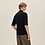"Eperon d'Or Soie Plissee" short-sleeve straight cut shirt, View: Worn, worn, view 3 of 5