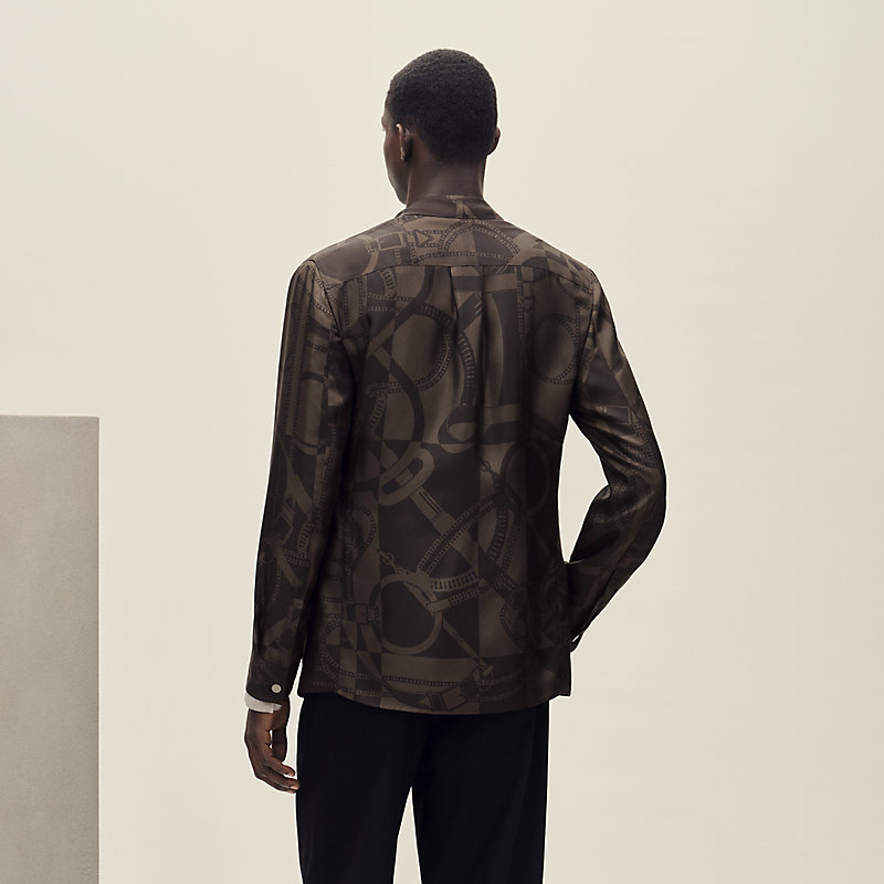 "Eperon d'Or Tattoo" Rive Gauche jacket shirt, long model