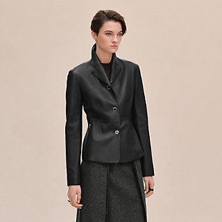 HERMES(エルメス) レザー シングルライダースジャケット