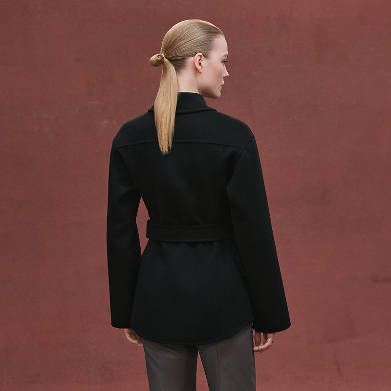 ジャケット・アウター Hermes Coat for Women HERMES MANTEAU INSPIRATION PEIGNOIR COURT Women's 100% Baby