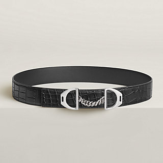 Equipage belt buckle & Leather strap 38 mm | Hermès USA
