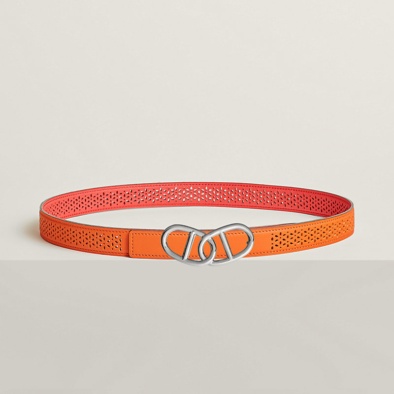 Escale belt buckle & Reversible leather strap 24 mm