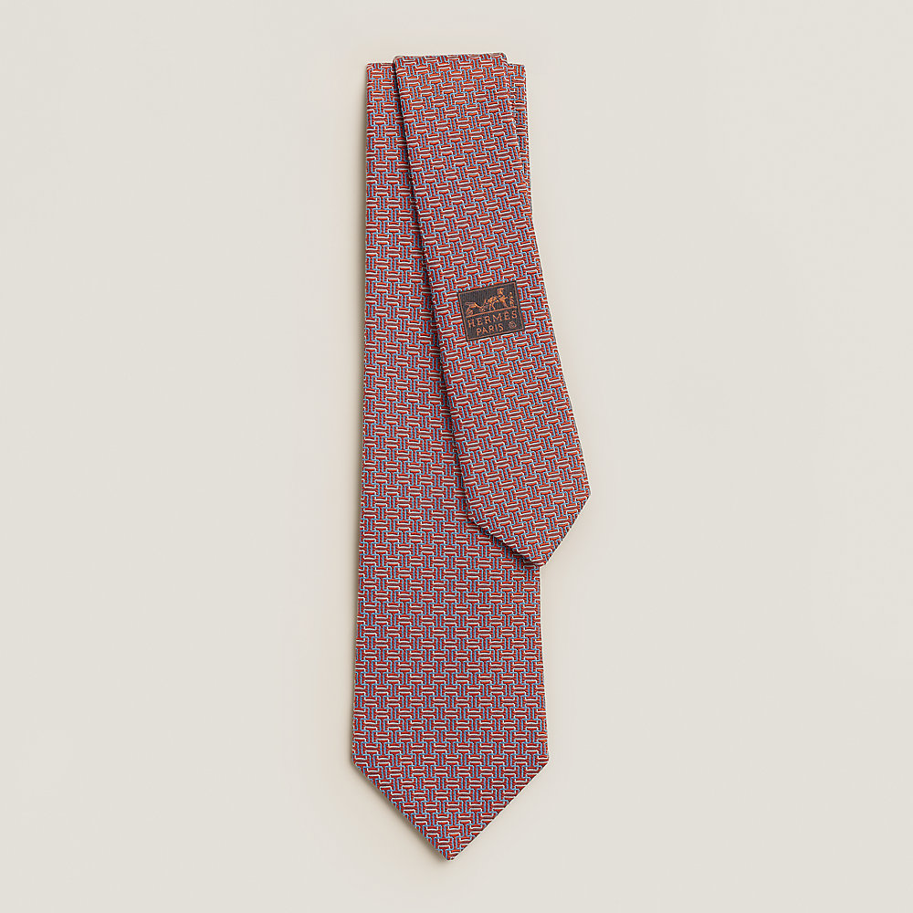 Escape Game tie - Orange | Hermès Thailand