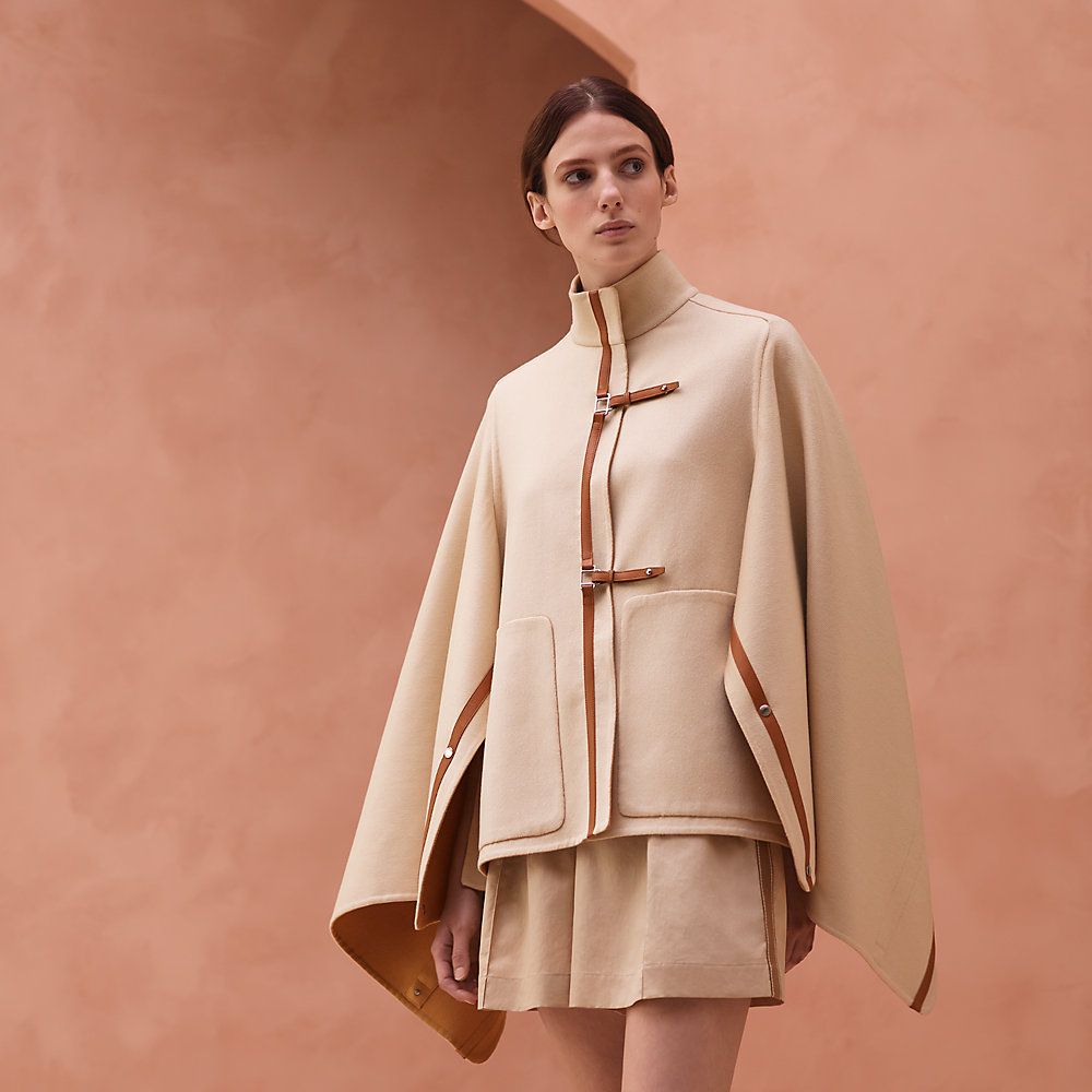 hermes cape coat