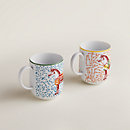 Vista: Ver artículo puesto, Estuche de 2 mugs Hermès Hippomobile (n°1 y n°2)