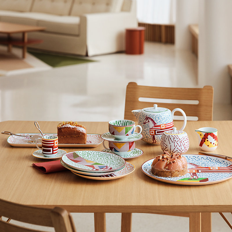 Estuche de 2 mugs Hermès Hippomobile (n°1 y n°2)