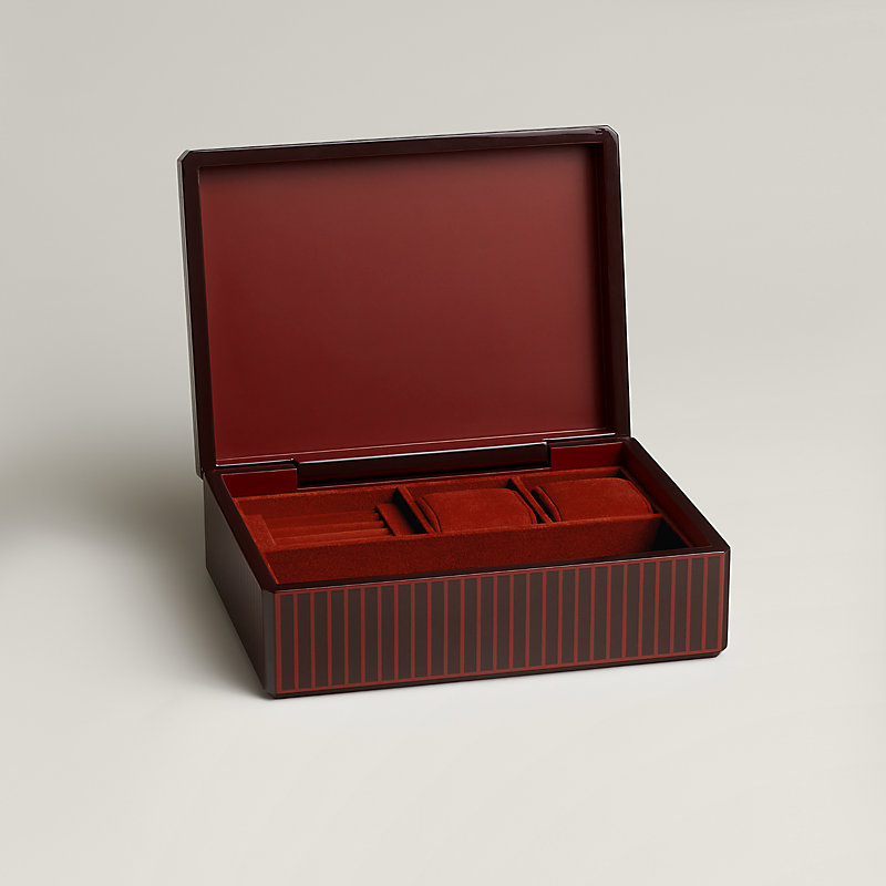 Estuche para relojes y anillos Facettes H Ruban