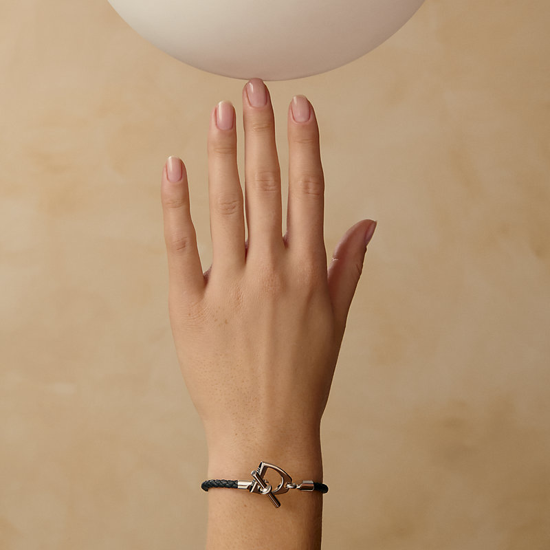 Etrier bracelet - Black | Hermès USA