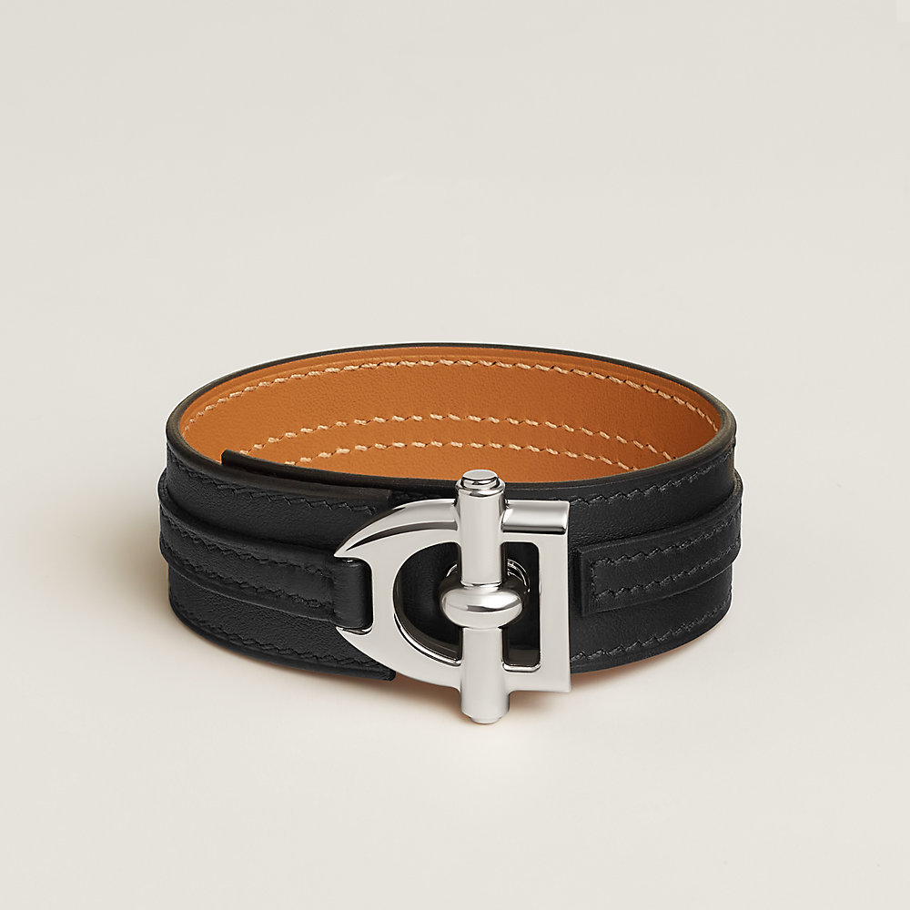 HERMES✨️　ブレスレット　エマイユ　ブラック Clic HH So Black bracelet | Hermès USA