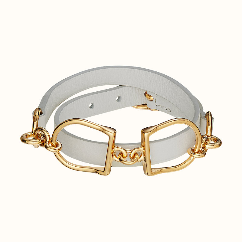 hermes etrier double tour bracelet