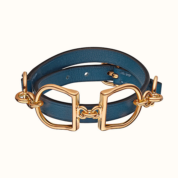 Hermes etrier double tour bracelet Clearance