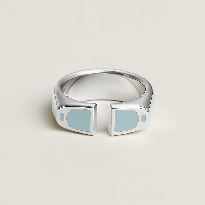 Etrier ring - Blue | Hermès Canada