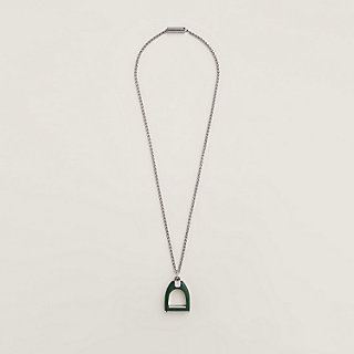 【唯一無二の素材☆】Hermes Etrier Vulcanium ペンダント Chaine d'Ancre Vulcanium necklace | Hermès Mainland China