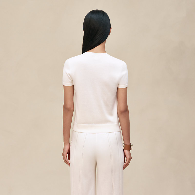 "Etriers Remix" short-sleeve sweater