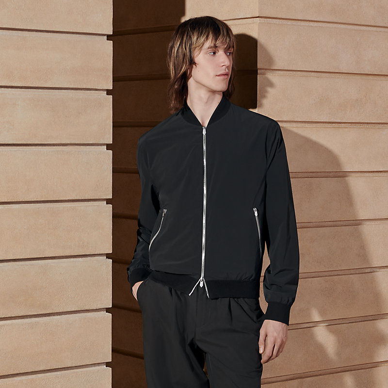 Etriers reversible rib-trim jacket | Hermès USA Etriers reversible rib-trim jacket | Hermès USA