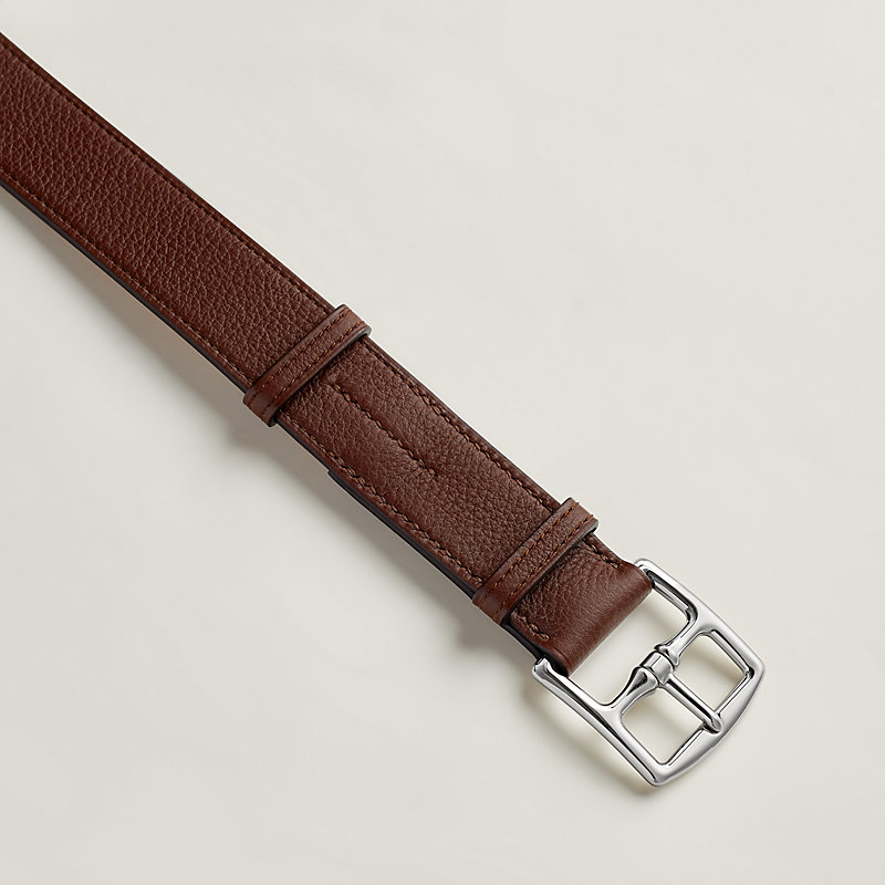 Etriviere 32 belt - Brown | Hermès Singapore