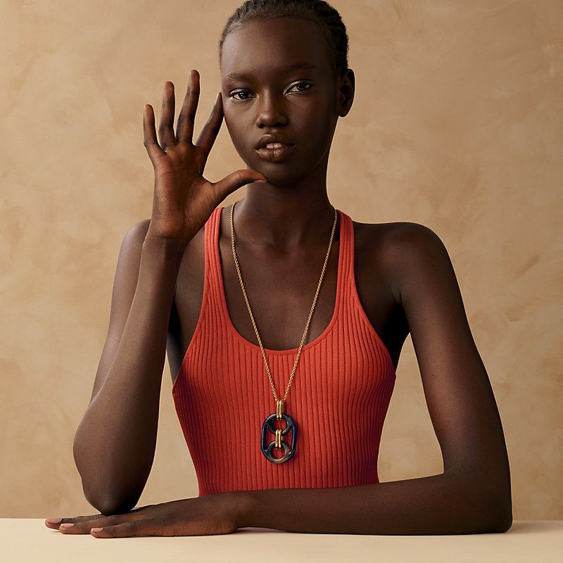 Eurydice pendant, large model - Pink | Hermès Macau SAR