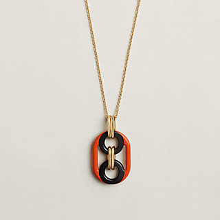 Eurydice pendant, large model - Orange | Hermès USA