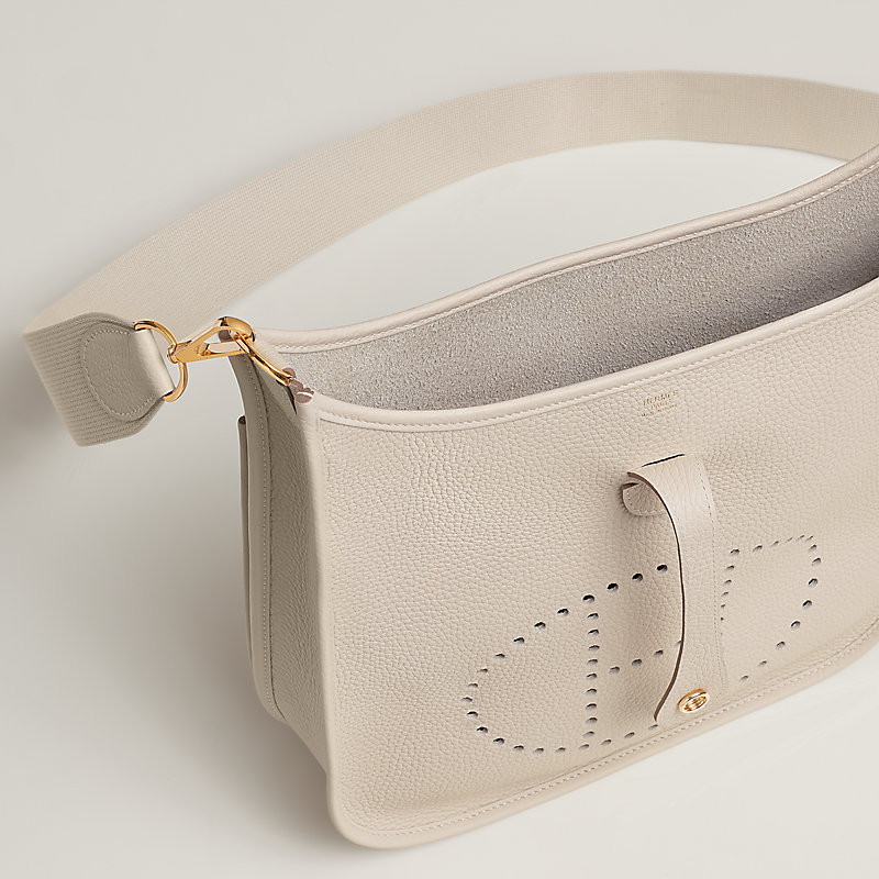 *希少* ラグジュアリー* HERMES エブリン III 29 bag HERMÈS EVELYNE III 29 TOILE ECRU-BEIGE GOLD CANVAS – EYE