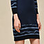 "Ex-Libris" 3/4-sleeve dress, View: Worn, worn, view 5 of 6