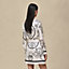 "Ex-Libris a Main Levee" buttoned miniskirt, View: Worn, worn, view 3 of 5