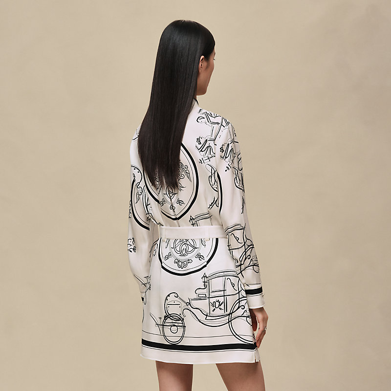 "Ex-Libris a Main Levee" buttoned miniskirt