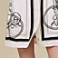 "Ex-Libris a Main Levee" buttoned miniskirt, View: Worn, worn, view 5 of 5