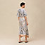 "Ex-Libris a Main Levee" caftan, View: Worn, worn, view 3 of 6