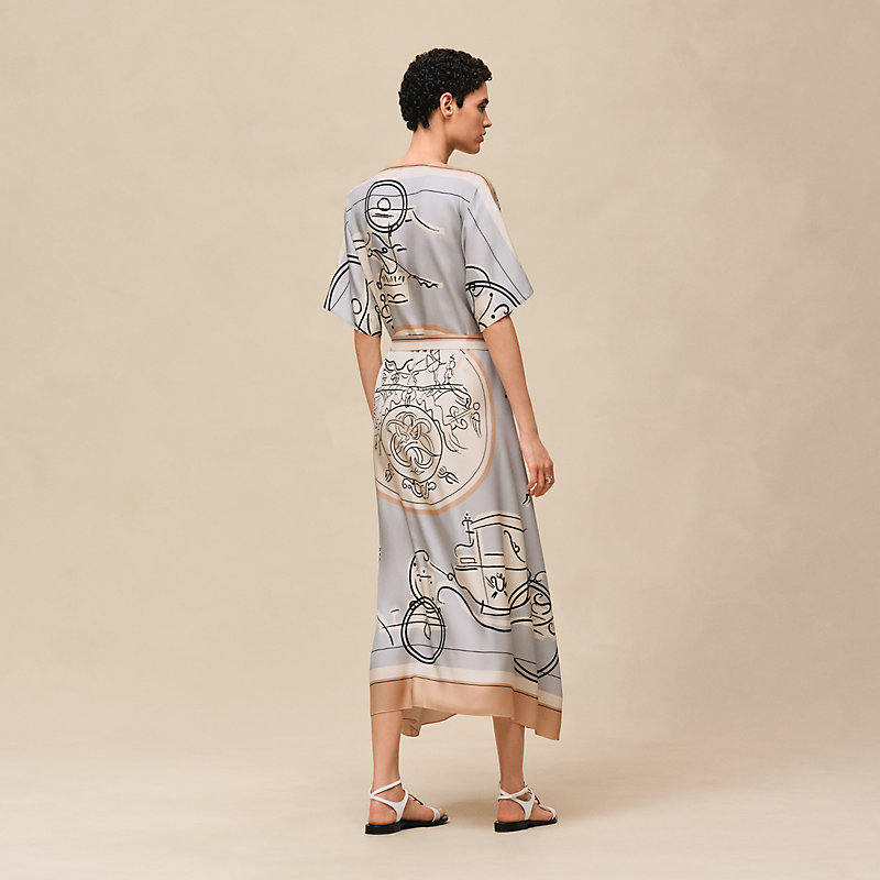 "Ex-Libris a Main Levee" caftan