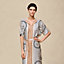 "Ex-Libris a Main Levee" caftan, View: Worn, worn, view 5 of 6