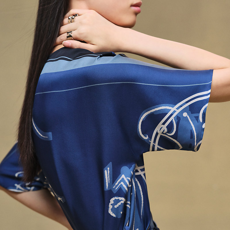 "Ex-Libris a Main Levee" caftan