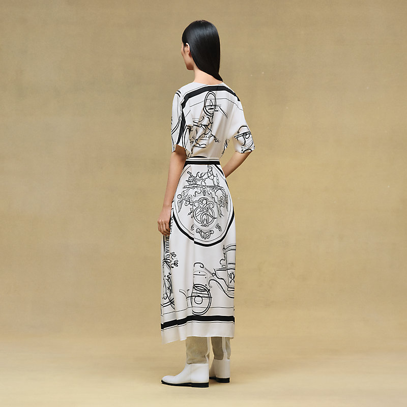 "Ex-Libris a Main Levee" caftan