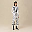 "Ex-Libris a Main Levee" long-sleeve twillaine cardigan, View: Worn, worn, view 1 of 6